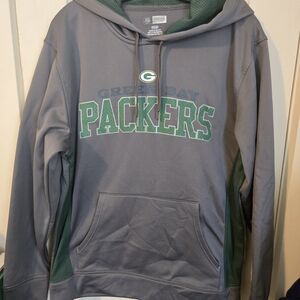 Green Bay Packers Gray and Green Men's‎ Meduim  Hoodie